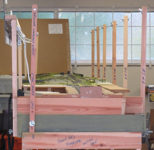 Basic hanging framework on the layout chassis